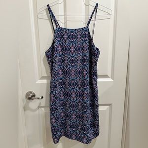 Charlotte Russe Blue Geometric Summer Dress